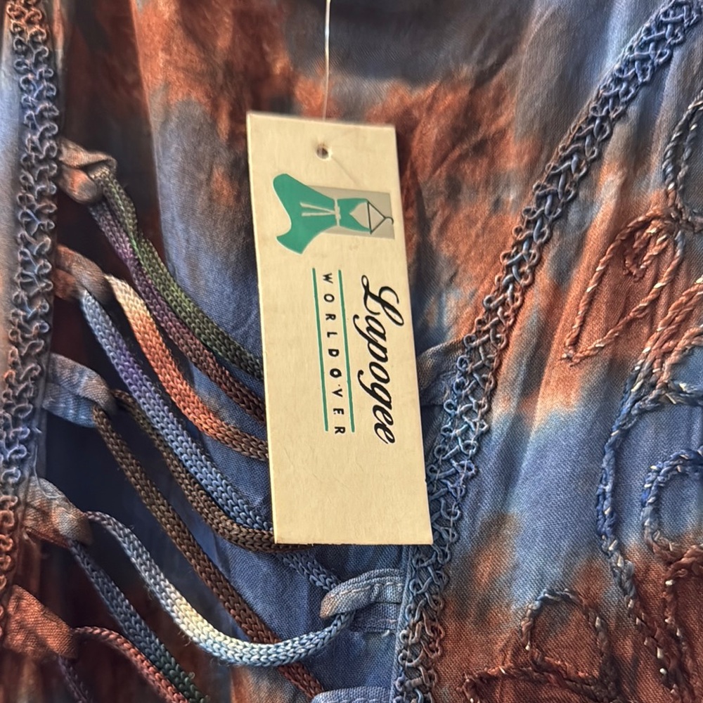 Bohemian Multicolor Sleeveless Dress - Picture 6 of 6